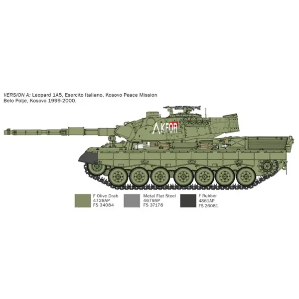Italeri 1/35 Leopard 1A5 tank maketa slika 3