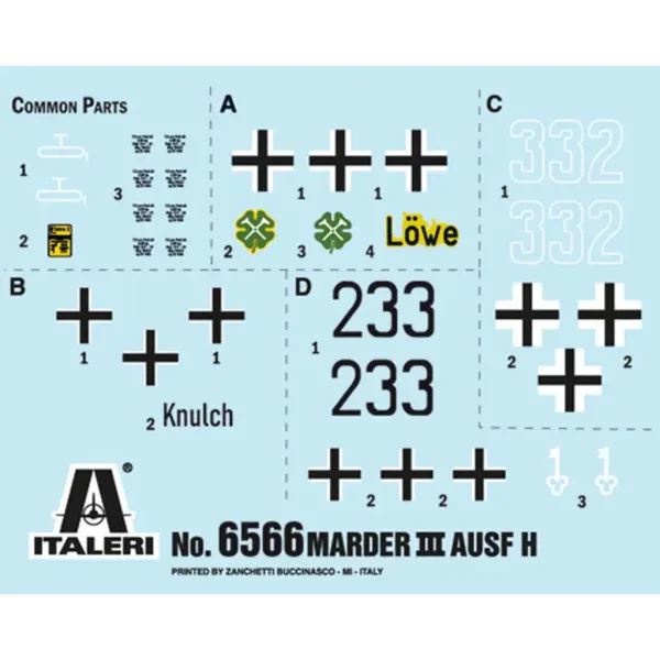 Italeri 1/35 Marder III Ausf. H Sd.Kfz.138 maketa tank slika 2