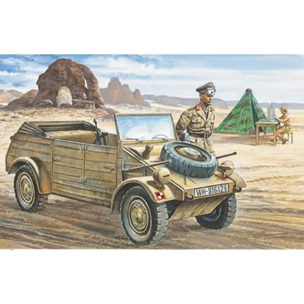 Italeri 1/35 VW Typ 82 Kübelwagen vojaško vozilo maketa slika 2