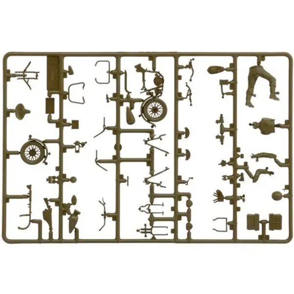 Italeri 1/35 ameriški motocikli 2 vojaška motorna kolesa maketa slika 3