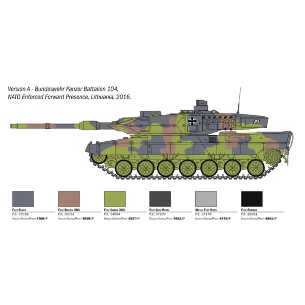Italeri 1/35 maketa tanka Leopard 2A6 slika 3