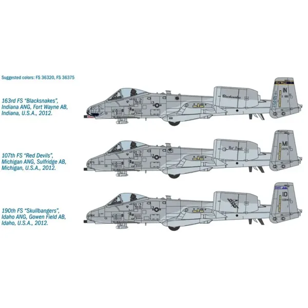 Italeri 1/48 A-10C Blacksnakes letalski model slika 3