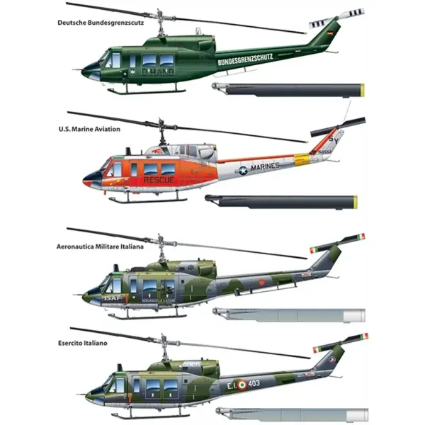 Italeri 1/48 AB 212 / UH-1N helikopterski model slika 3
