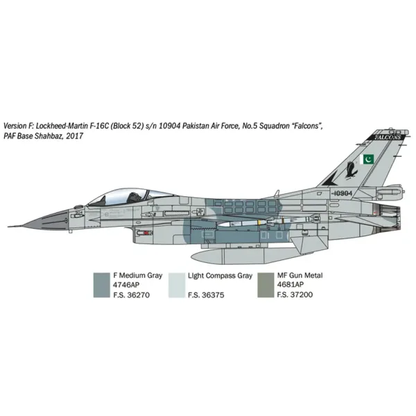Italeri 1/48 F-16C Fighting Falcon lovsko letalo maketa slika 5