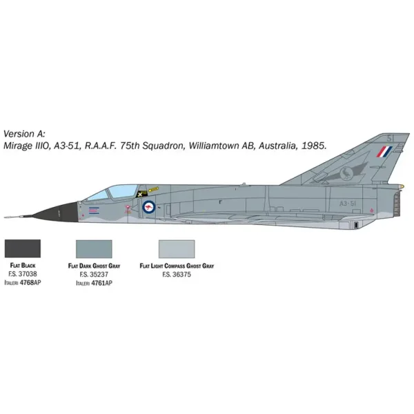 Italeri 1/48 Mirage III E maketa letala slika 3