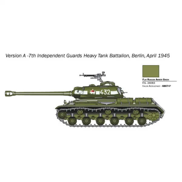 Italeri 1/56 JS2 Stalin tank maketa slika 3