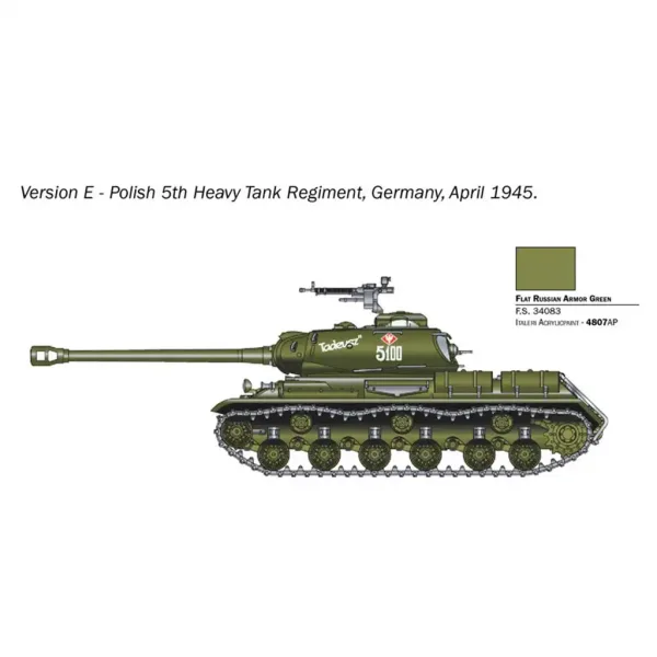 Italeri 1/56 JS2 Stalin tank maketa slika 4