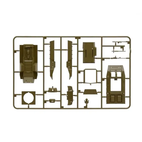 Italeri 1/56 M8/M20 tank maketa slika 6