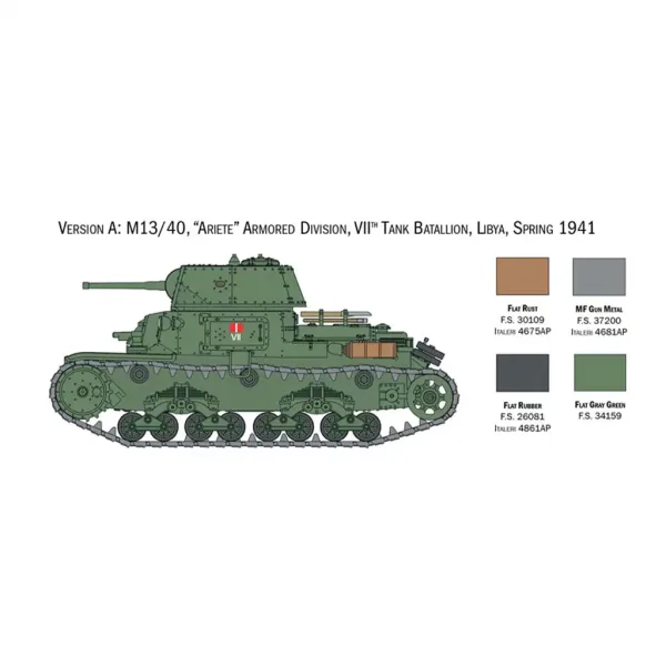 Italeri 1/56 italijanski tanki & Semoventi tank maketa slika 3