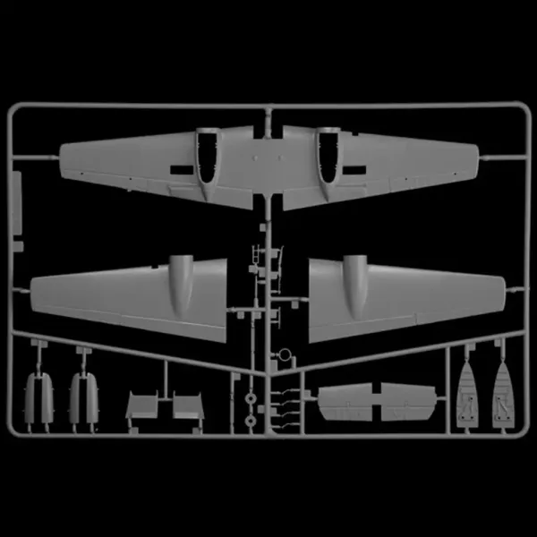 Italeri 1/72 Bf 110 C Zerstörer lovski letalski model slika 9