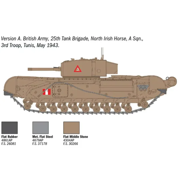 Italeri 1/72 Churchill Mk. III tank maketa slika 3