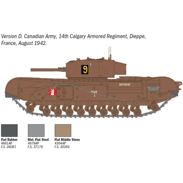 Italeri 1/72 Churchill Mk. III tank maketa slika 6