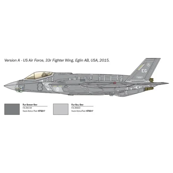Italeri 1/72 F-35A Lightning II lovsko letalo maketa slika 3