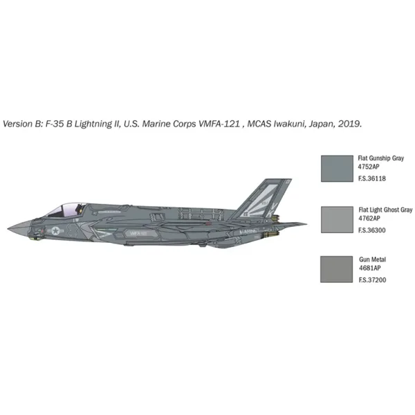 Italeri 1/72 F-35B Lightning II lovsko letalo maketa slika 4