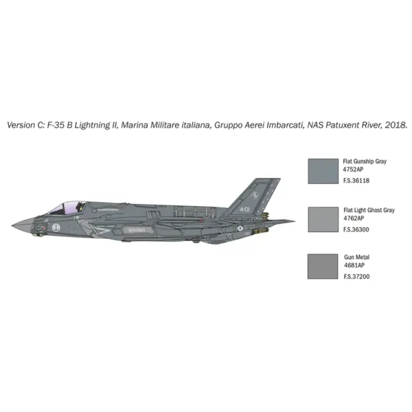 Italeri 1/72 F-35B Lightning II lovsko letalo maketa slika 5
