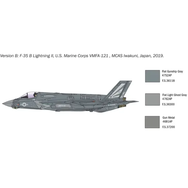 Italeri 1/72 F-35B Lightning II lovsko letalo maketa slika 6