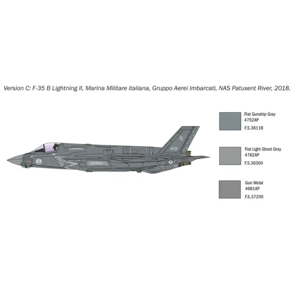 Italeri 1/72 F-35B Lightning II lovsko letalo maketa slika 7