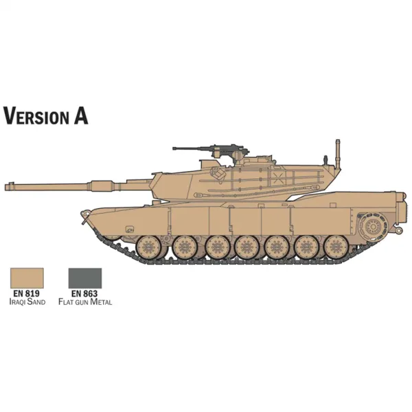 Italeri 1/72 M1 Abrams tank maketa set slika 3