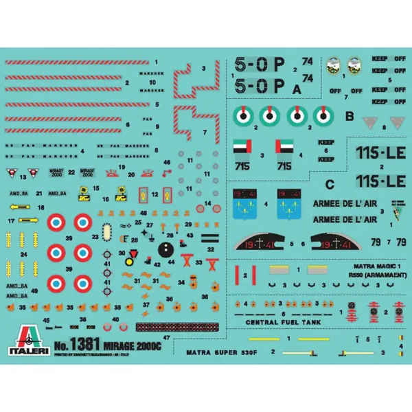 Italeri 1/72 Mirage 2000C lovsko letalo maketa slika 2