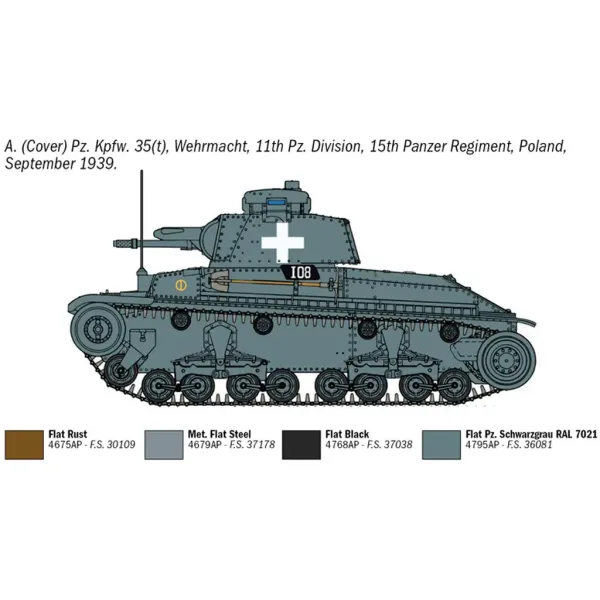 Italeri 1/72 Pz. Kpfw. 35(t) tank maketa slika 3