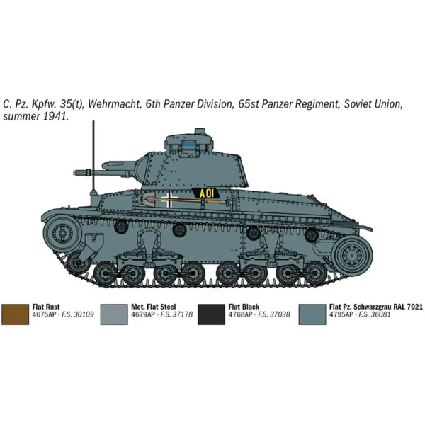 Italeri 1/72 Pz. Kpfw. 35(t) tank maketa slika 5