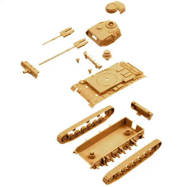 Italeri 1/72 Pz.Kpfw. III Ausf. J tank 2-delni komplet maketov slika 3