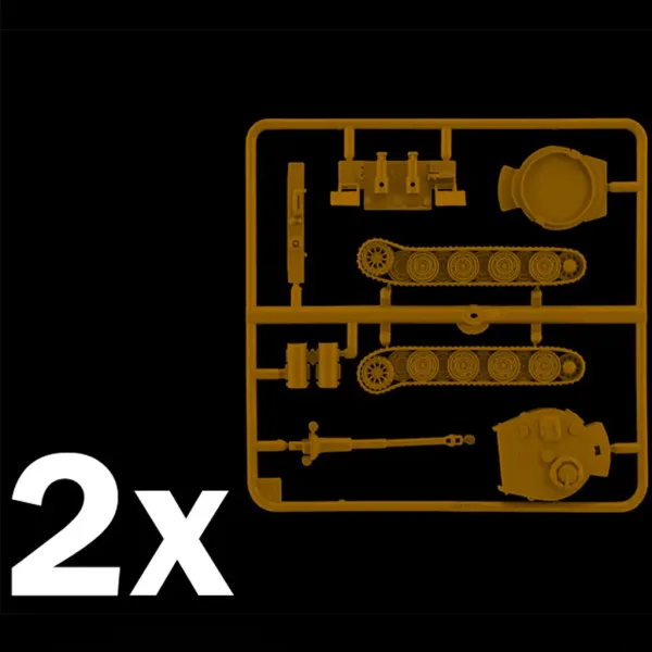 Italeri 1/72 Pz. Kpfw. VI Tiger I Ausf. E Tigris tank 2-delni maketni set slika 6