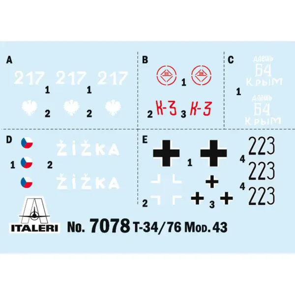 Italeri 1/72 T-34/76 Model 1943 tank maketa slika 2