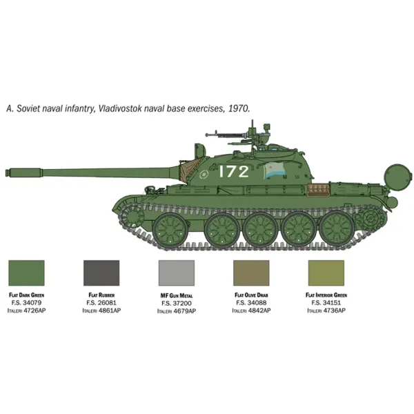 Italeri 1/72 T-55A tank maketa slika 3