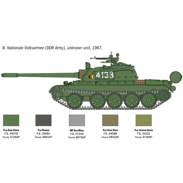 Italeri 1/72 T-55A tank maketa slika 4