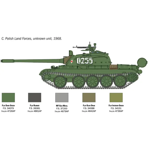 Italeri 1/72 T-55A tank maketa slika 5