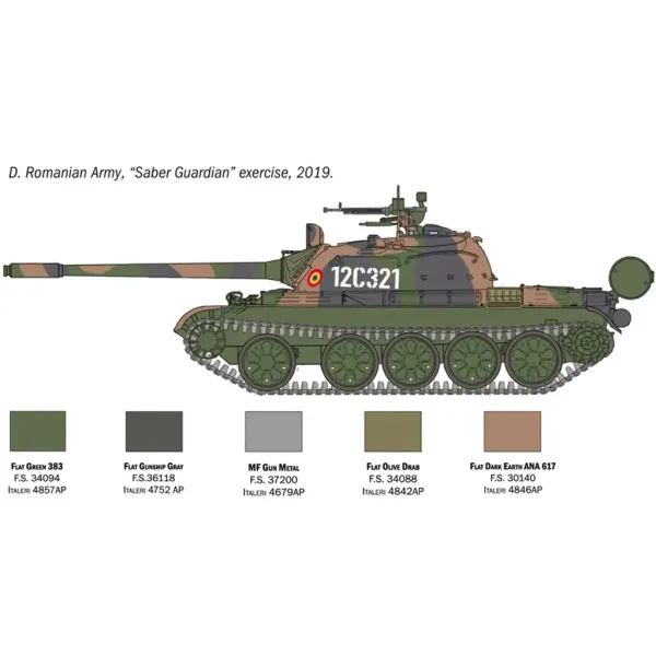 Italeri 1/72 T-55A tank maketa slika 6