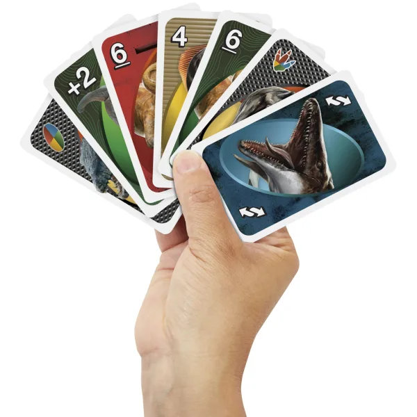 Jurassic World: Preporod UNO kartna igra - Mattel slika 2