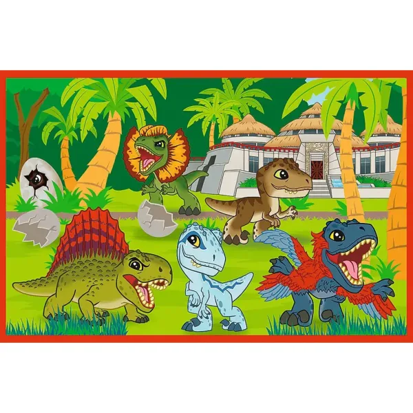 Jurassic World mali dinozavri 2x24-delna sestavljanka - Trefl slika 3