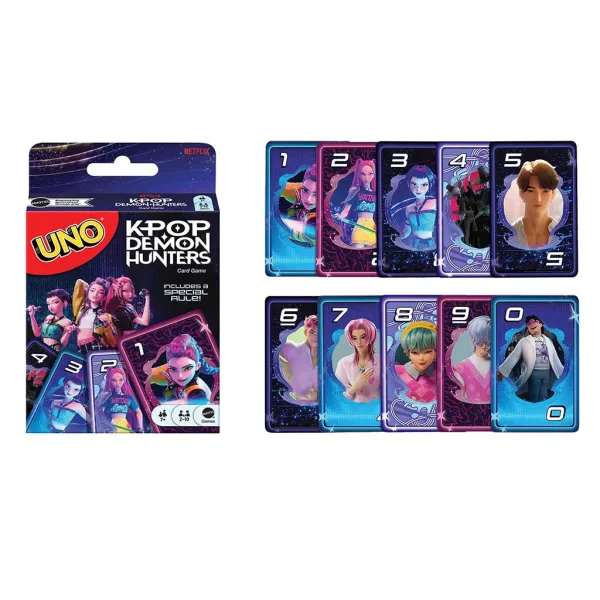 K-POP Lovci na demone UNO kartična igra - Mattel slika 2