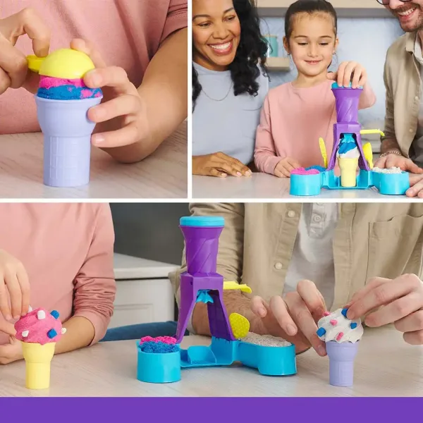 Kinetic Sand: Set za izdelavo sladoleda iz modelirnega peska 396g - Spin Master slika 2