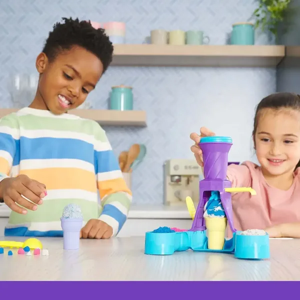 Kinetic Sand: Set za izdelavo sladoleda iz modelirnega peska 396g - Spin Master slika 3