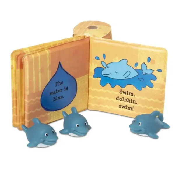 Kopalna igrača: Vodoodporna knjiga, dojenčki delfini - Melissa & Doug slika 2