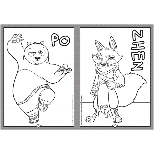 Kung Fu Panda pobarvanka - Trefl slika 2