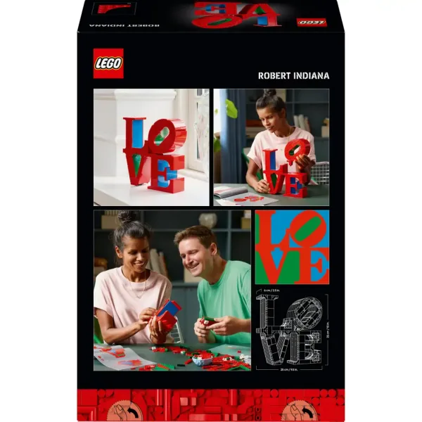 LEGO® ART: LOVE dekorativni napis (31214) slika 5