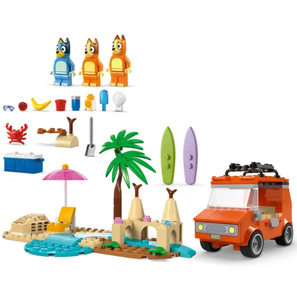LEGO® Bluey™: Bluey in njena družina se odpravljajo na plažo (11202L) slika 4