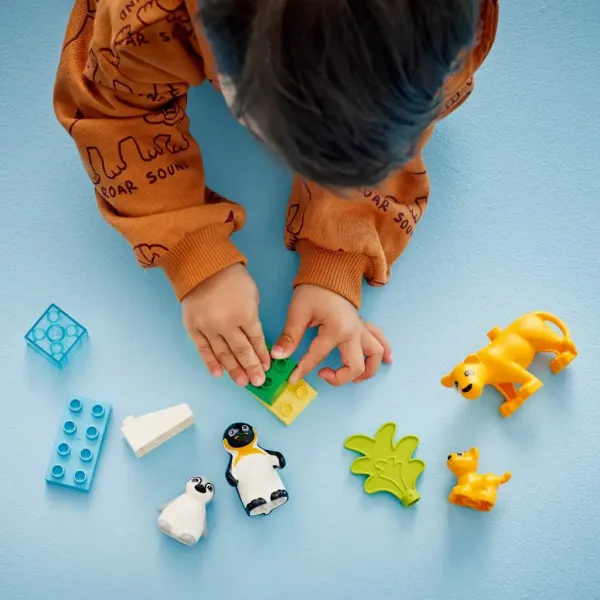 LEGO® DUPLO®: Družine živali v divjini: Pingvini in levi (10442) slika 3