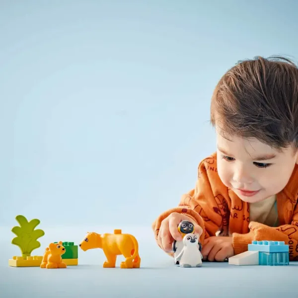 LEGO® DUPLO®: Družine živali v divjini: Pingvini in levi (10442) slika 4