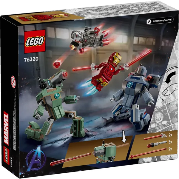 LEGO® Marvel: Iron Man in War Machine proti Hammer-robotom (76320) slika 7