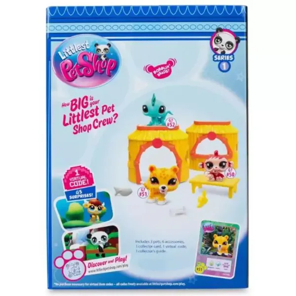Littlest Pet Shop: 3-delni komplet figuric, serija 1 - Džungla slika 3