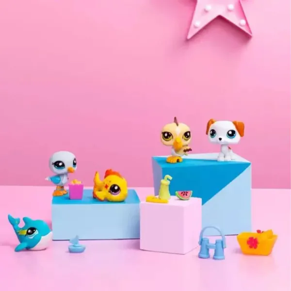 Littlest Pet Shop: 5-delni komplet figuric, serija 1 - Plaža slika 4