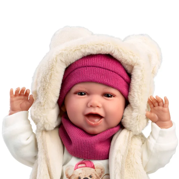 Llorens: Mimi, 42 cm jokajoča punčka v kompletu Love Bear slika 5