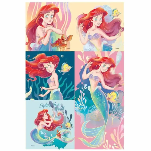 Luna: Disney Princeske - Ariel set za pisanje v PVC torbici slika 4