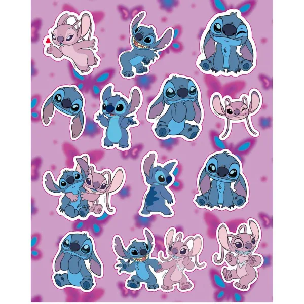 Luna: Disney Stitch Art Set pobarvanka s 6 flomastri in nalepkami slika 2