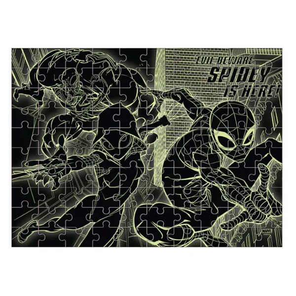 Luna: Marvel Spider-Man 100-delna sestavljanka, ki sveti v temi slika 3